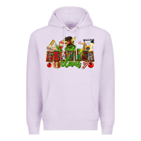 Lilac teacher claus christmas Premium Hoodie - CowGirlArtShop