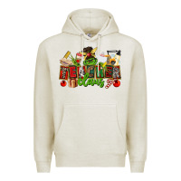 Oatmeal Heather teacher claus christmas Premium Hoodie - CowGirlArtShop