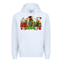 White teacher claus christmas Premium Hoodie - CowGirlArtShop