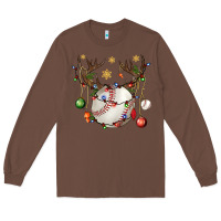 Chestnut Baseball Horn Christmas Long Sleeve Tee - BundleAndBundleShop
