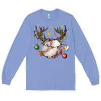 Colony Blue Baseball Horn Christmas Long Sleeve Tee - BundleAndBundleShop