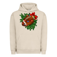 Pigment French Oak american football christmas with lights and ribbon Urban Hoodie - FaDigitalArtStudio