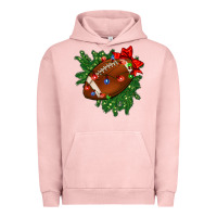 Pigment Salmon american football christmas with lights and ribbon Urban Hoodie - FaDigitalArtStudio