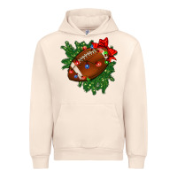 Sandshell american football christmas with lights and ribbon Urban Hoodie - FaDigitalArtStudio