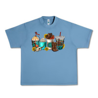 Pebble Blue western coffee cups Urban Heavy Tee - NancyCooperArtShop