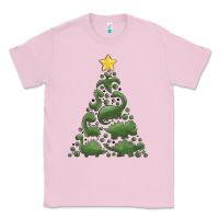 Bubblegum Pink dinosaur christmas tree Classic Tee - MaliasSmallBusiness