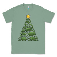 Sage dinosaur christmas tree Classic Tee - MaliasSmallBusiness