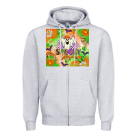 Heather Grey Spooky Season Zipper Hoodie - texasbilliewilder
