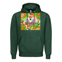 Sports Green Spooky Season Zipper Hoodie - texasbilliewilder