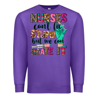Purple cowgirl nurses can't fix stupid Premium Sweatshirt - CowGirlArtShop