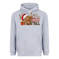 Heather Grey merry christmas yall Heavyweight Hoodie - CowGirlArtShop