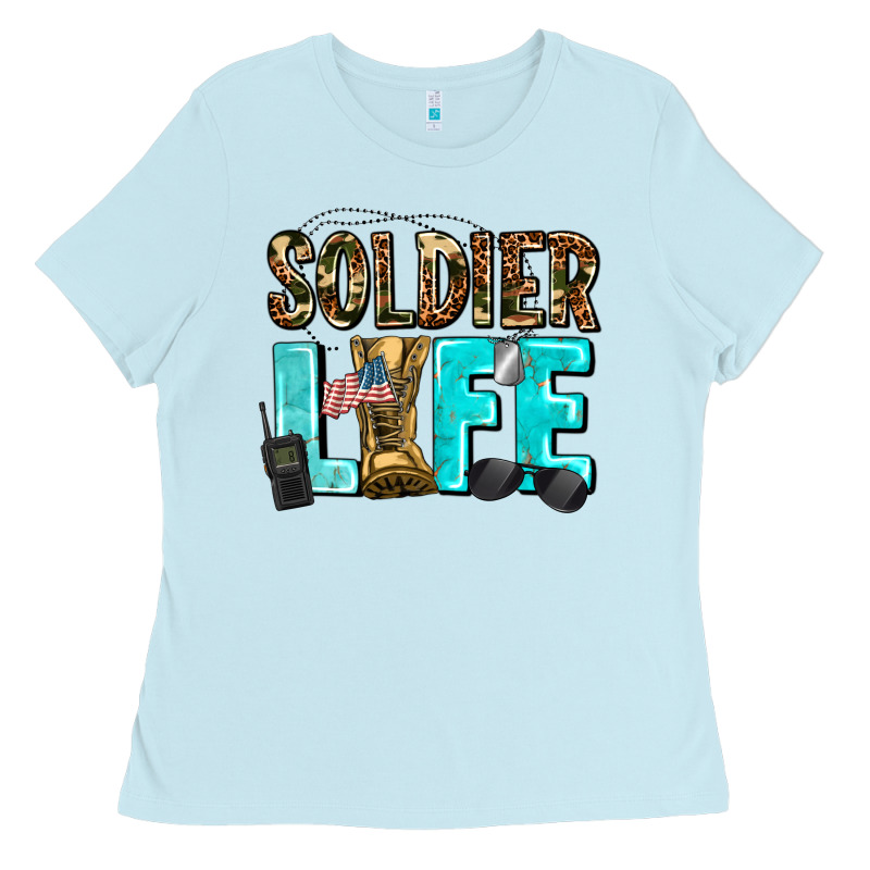 Soldier  Life Ladies Tee by AdoDesignShop | Teevron