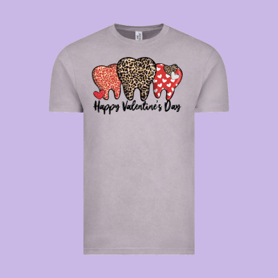 Dentist Happy Valentines Day Vintage Tee Designed By Maliassmallbusiness