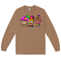 Toasted Coconut Mardi Gras Gnomies Cakes Flowers And Balloon Long Sleeve Tee - BundleAndBundleShop