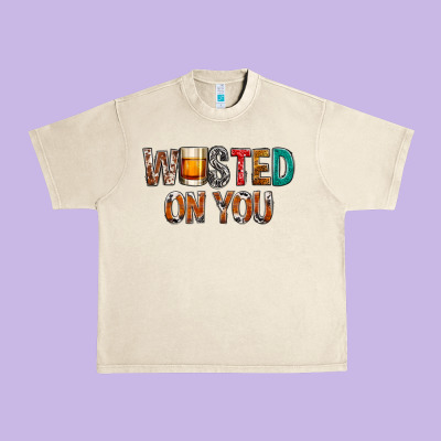 Wasted On You Urban Heavy Tee Designed By Nancycooperartshop