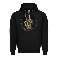 Black People Give Me The Creeps Zipper Hoodie - texasbilliewilder