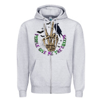 Heather Grey People Give Me The Creeps Zipper Hoodie - texasbilliewilder