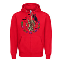 Red People Give Me The Creeps Zipper Hoodie - texasbilliewilder