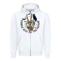 White People Give Me The Creeps Zipper Hoodie - texasbilliewilder