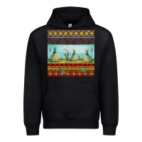 Teepe Tent Dreamcatcher Totem Pole Seamless Patter Urban Hoodie | Teevron