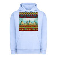 Pigment Grape Ice teepe tent dreamcatcher totem pole seamless patter Urban Hoodie - FaDigitalArtStudio