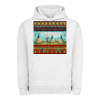 Pigment Lunar Rock teepe tent dreamcatcher totem pole seamless patter Urban Hoodie - FaDigitalArtStudio