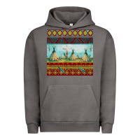 Pigment Tornado teepe tent dreamcatcher totem pole seamless patter Urban Hoodie - FaDigitalArtStudio