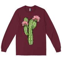 Burgundy cactus 4 Long Sleeve Tee - JahusDesignShop