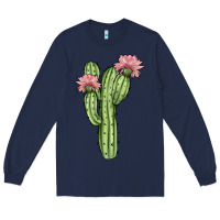 Navy cactus 4 Long Sleeve Tee - JahusDesignShop