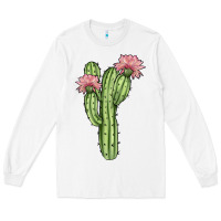 White cactus 4 Long Sleeve Tee - JahusDesignShop