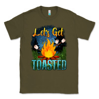 Army Green lets get toasted Classic Tee - NancyCooperArtShop
