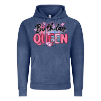 Vintage Denim birthday queen Vintage Hoodie - MaliasSmallBusiness