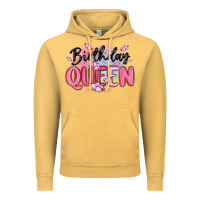 Vintage Mustard birthday queen Vintage Hoodie - MaliasSmallBusiness