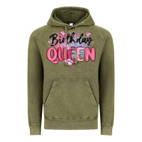 Vintage Olive birthday queen Vintage Hoodie - MaliasSmallBusiness