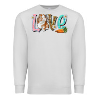 Dove Grey Love Easter Rabbit Easter Day Premium Sweatshirt - HowdyJamesFarm