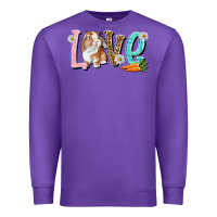 Purple Love Easter Rabbit Easter Day Premium Sweatshirt - HowdyJamesFarm