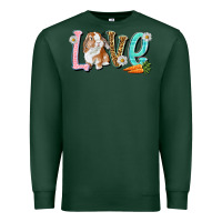 Sports Green Love Easter Rabbit Easter Day Premium Sweatshirt - HowdyJamesFarm