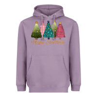 Lavender merry christmas trees Heavyweight Hoodie - CowGirlArtShop
