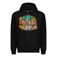 Black crazy grateful thankful Premium Hoodie - CowGirlArtShop