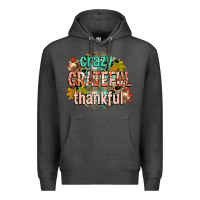 Charcoal Heather crazy grateful thankful Premium Hoodie - CowGirlArtShop