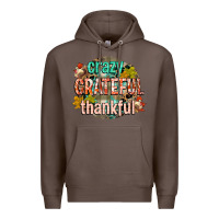 Coffee crazy grateful thankful Premium Hoodie - CowGirlArtShop