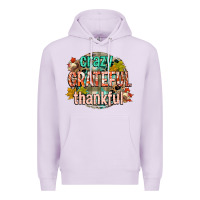 Lilac crazy grateful thankful Premium Hoodie - CowGirlArtShop