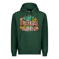 Sports Green crazy grateful thankful Premium Hoodie - CowGirlArtShop