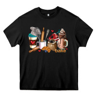 Black bakery coffee cups Heavy Core Tee - AdoDesignShop