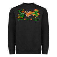 Black Peace Love St.Patrick's Day Heavyweight Sweatshirt - BundleAndBundleShop
