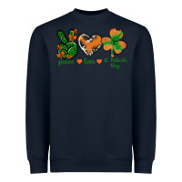 Navy Peace Love St.Patrick's Day Heavyweight Sweatshirt - BundleAndBundleShop