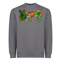 Storm Peace Love St.Patrick's Day Heavyweight Sweatshirt - BundleAndBundleShop
