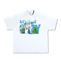 White lets get cozy Urban Heavy Tee - NancyCooperArtShop