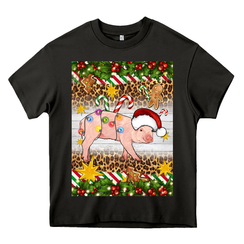 Christmas Pig Heavy Core Tee by Artiststas | Teevron