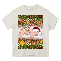 Cream christmas pig Heavy Core Tee - Artiststas